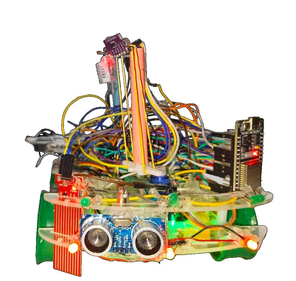 DeepTrack rover — Front view